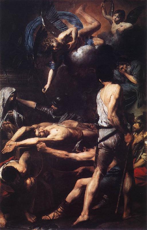 VALENTIN DE BOULOGNE Martyrdom of St Processus and St Martinian we Germany oil painting art